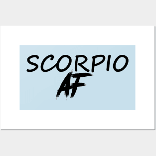 SCORPIO AF BLACK Posters and Art